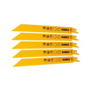 DeWalt DT2353-QZ 203mm 14 TPI Bi-Metal Reciprocating Saw Blades (5 Pack)
