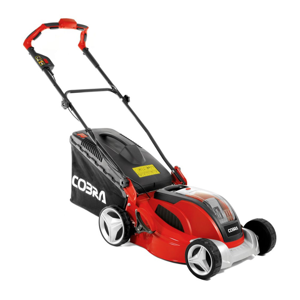 COBRA MX4140V 16" Lithium-ion 40V Cordless Lawnmower (with 4Ah Battery & Charger)