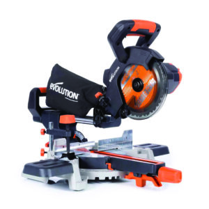 Evolution Cordless R185SMS-Li 185mm Sliding Mitre Saw 18v Li-Ion EXT Inc Multi-Material Blade