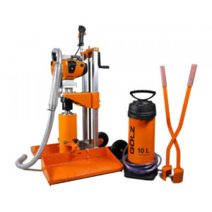 GOLZ KB 200 Petrol Core Drill & Stand Plus Water Tank, Gas Hose & Tool Kit