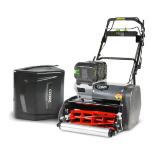 COBRA Fortis 20FTE 20" Fine Turf Cylinder Lawnmower (with 2X 6Ah EGO Batteries & Quick Charger)
