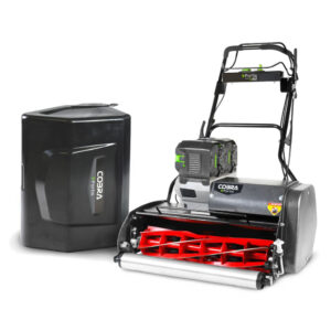 COBRA Fortis 25FTE 25” Fine Turf Cylinder Lawnmower (with 2X 10Ah EGO Batteries & Quick Charger)