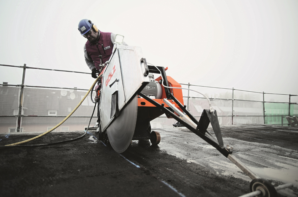 GOLZ FS 40E Self-propelled Electric Walk Behind Floor Saw