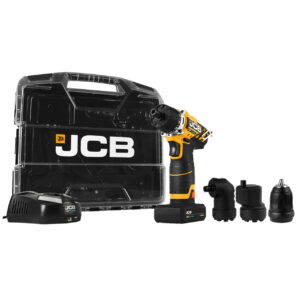 JCB 12V 4 in 1 Drill Driver 2Ah Battery with W-BOXX 102 Tool Case