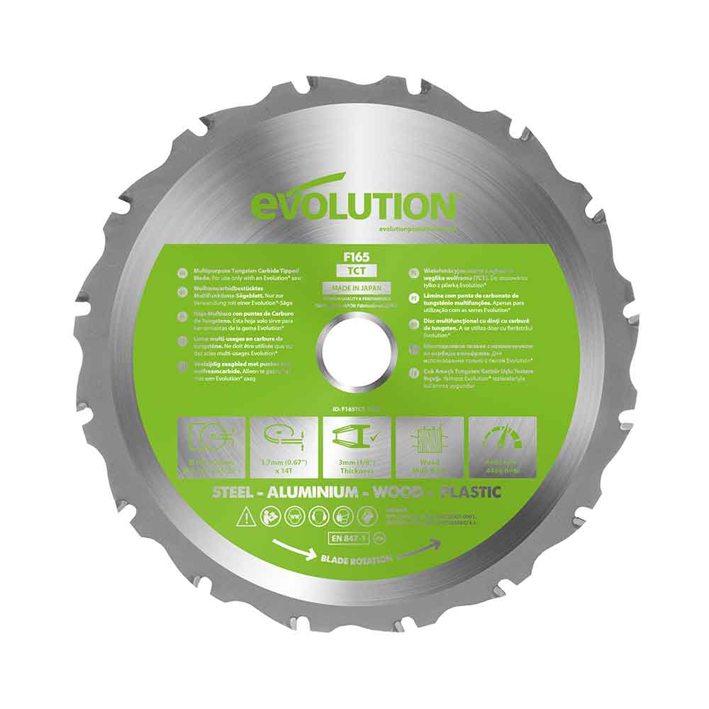 Evolution 165mm Multi-Material Cutting 14T Blade