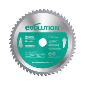 Evolution 180mm Aluminium Cutting 54 Tooth TCT Circular Saw Blade