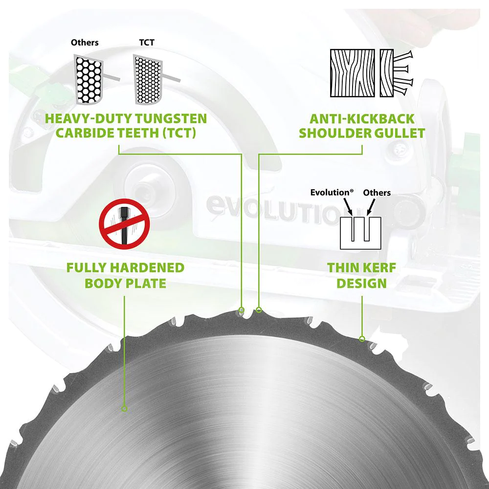 Evolution 185mm Multi-Material Cutting 16T Blade