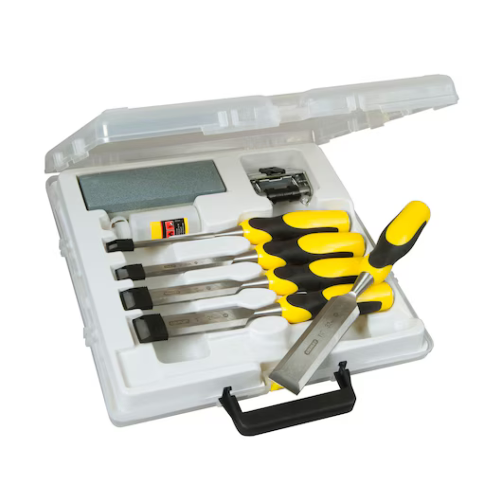 Stanley Dynagrip 6, 12, 18, 25mm and 32mm Wood Chisel Set (5 Pc.)