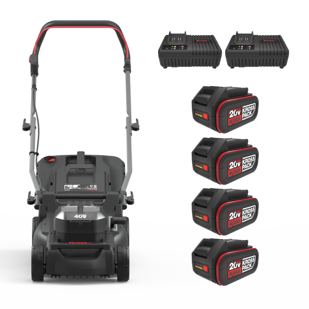 Kress KG748.9 40 V Cordless Push Lawn Mower With 41 cm Cutting Width