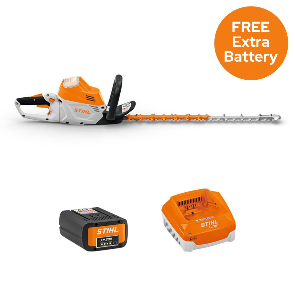 STIHL HSA 100 Cordless Hedge Trimmer 60 cm / 24" Cutting Blade