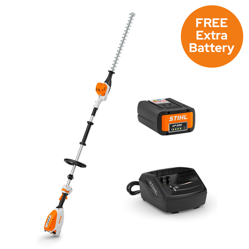 STIHL HLA 66 Cordless Long-reach Hedge Trimmer With 20" / 50 cm Blade Length