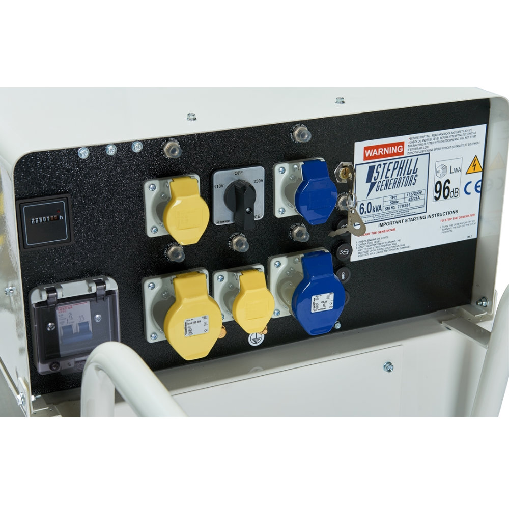 STEPHILL SE6000D4 6.0kVA / 4.8kW Generator