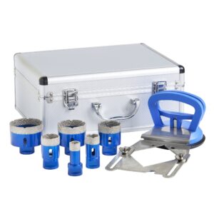 DTW M14 Dry Diamond Holesaw 6pc kit plus drill guide