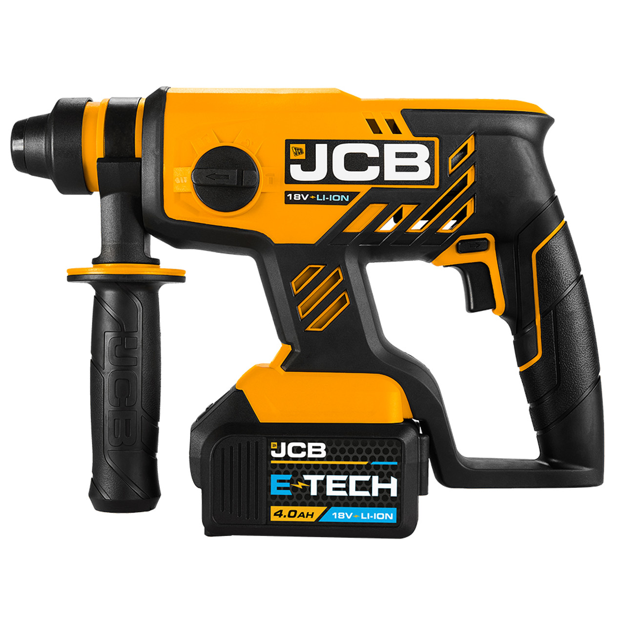 JCB 18V Brushless SDS Rotary Hammer Drill 4Ah Battery With W-BOXX 136 Case