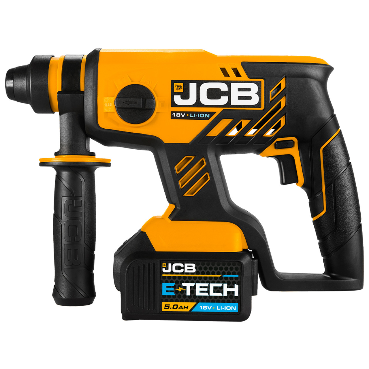 JCB 18V Brushless SDS Rotary Hammer Drill 5Ah Battery With L-BOXX 136 Case