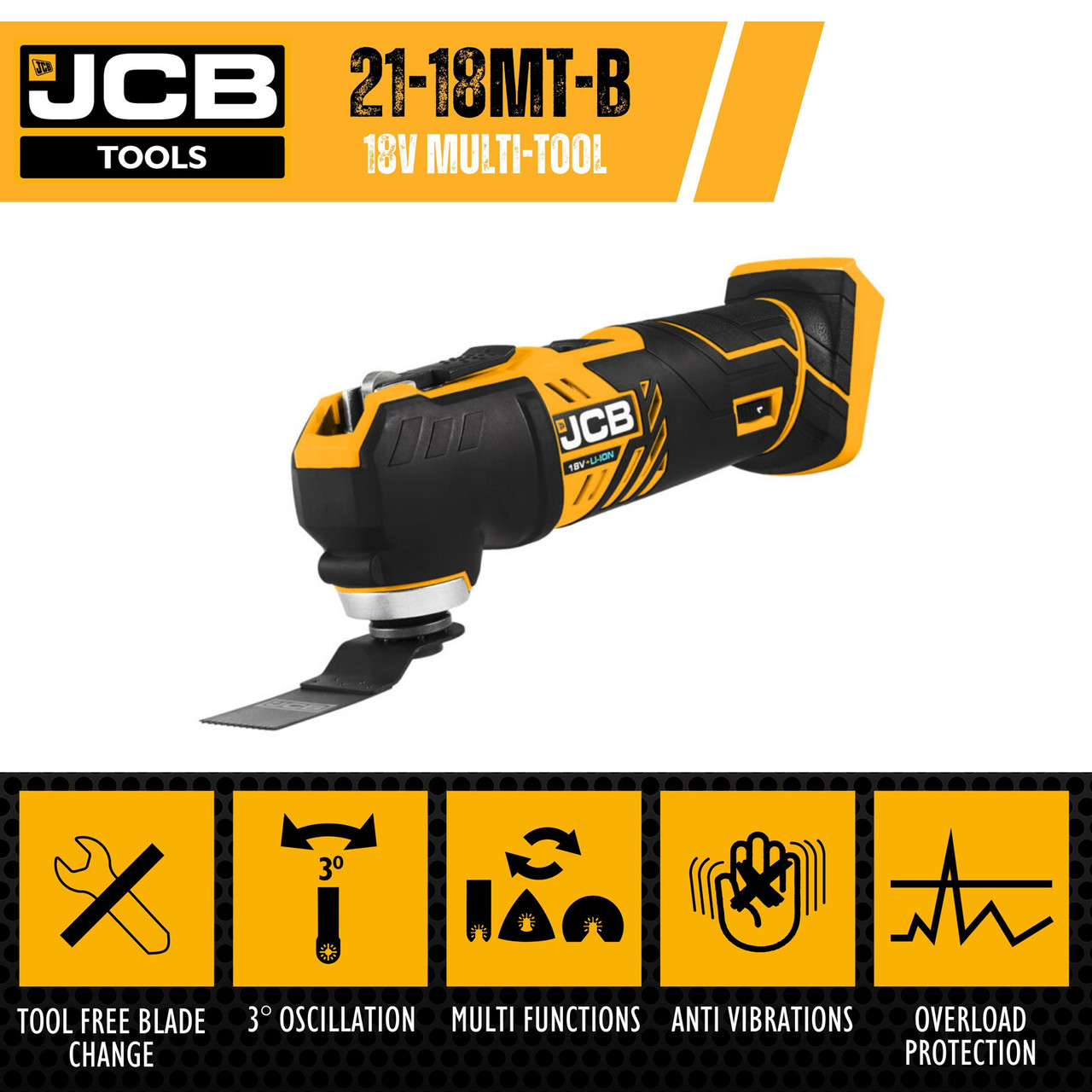 JCB 18V Multi-Tool Bare Unit