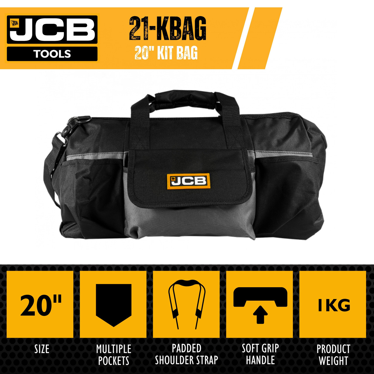 JCB 20" Kig Bag With Soft Base