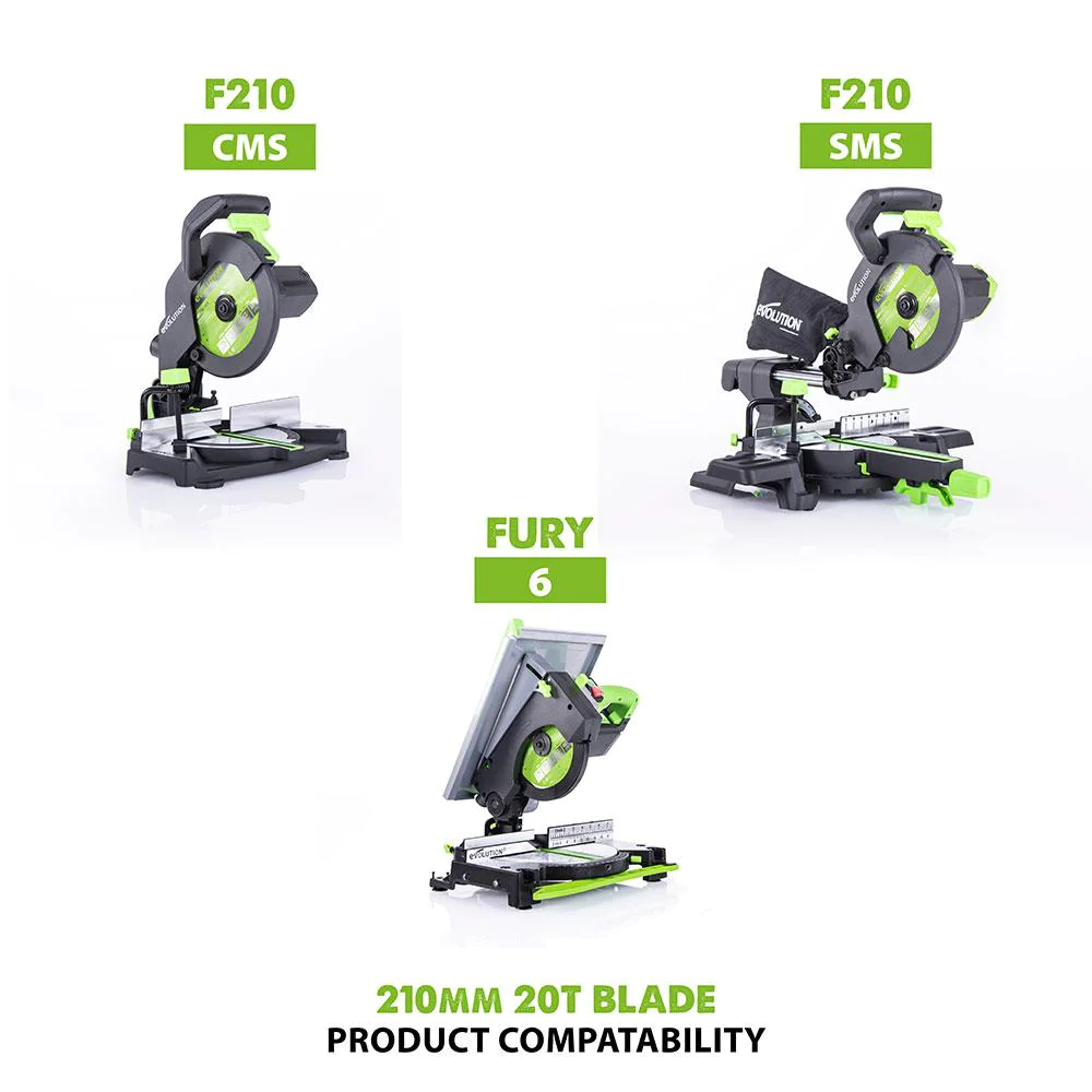 Evolution 210mm Multi-Material Cutting 20T Blade