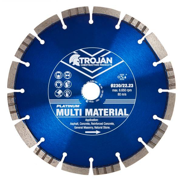 Trojan Platinum Multi-Material Diamond Blade