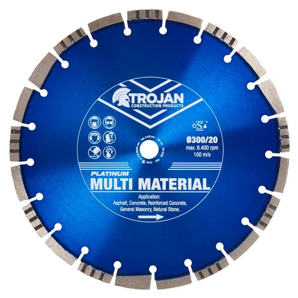 Trojan Platinum Multi-Material Diamond Blade