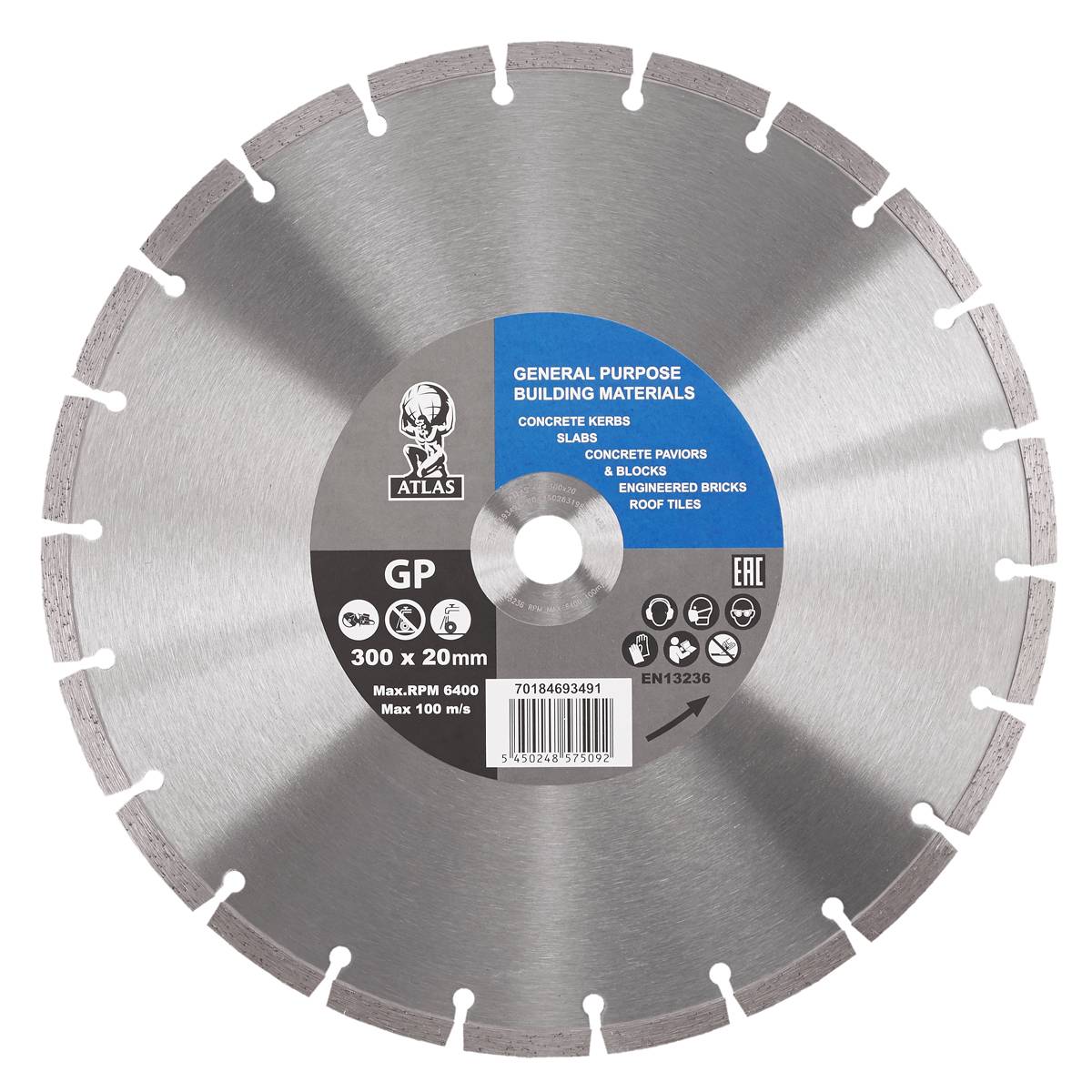 ATLAS General Purpose Diamond Blade 300mm/12" x 20mm