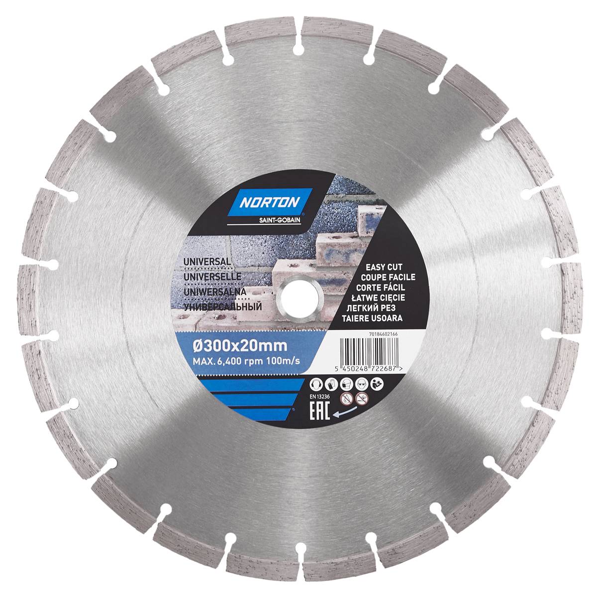 Norton Clipper Universal Diamond Blade 300mm/12" x 20mm