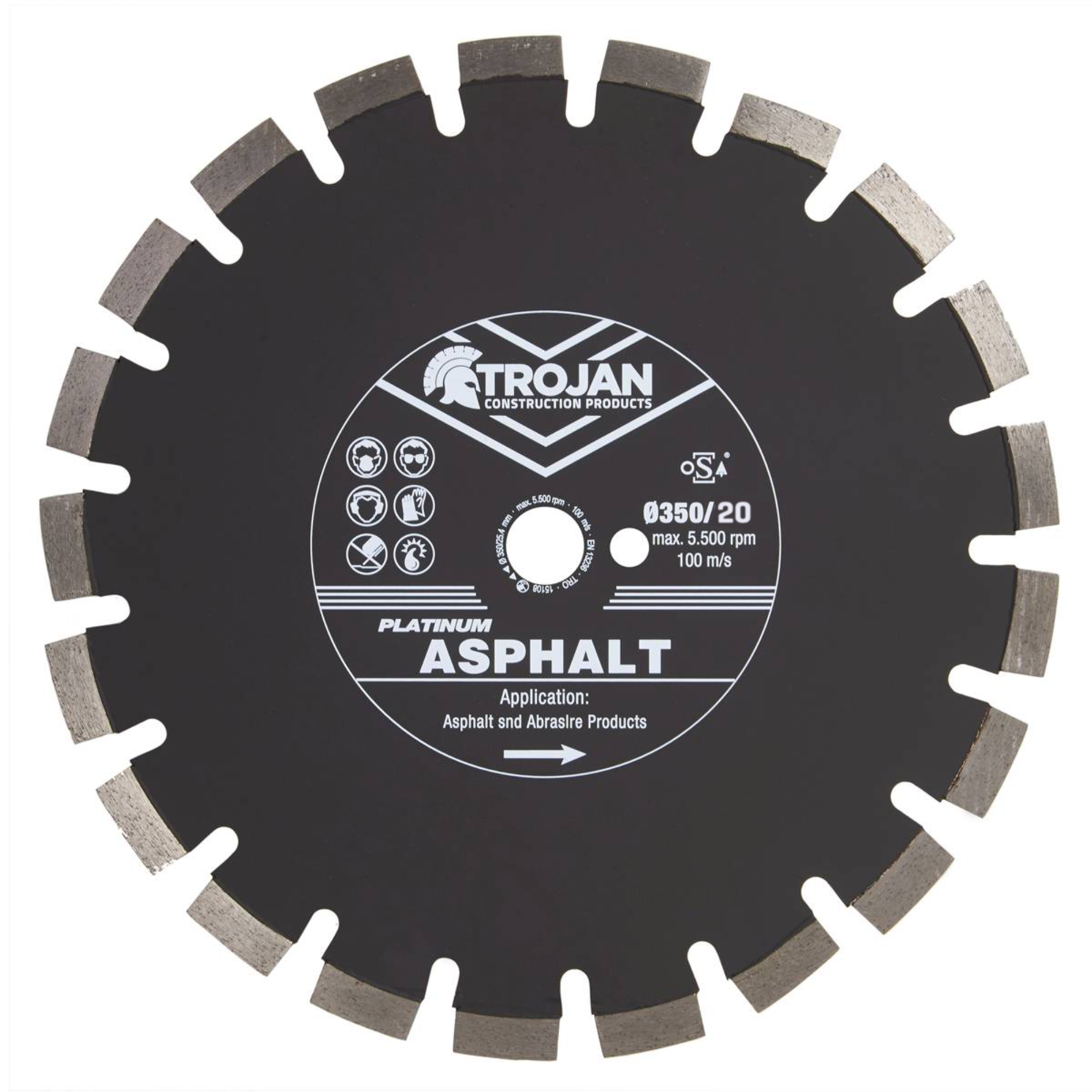 Trojan Platinum Asphalt Diamond Blade