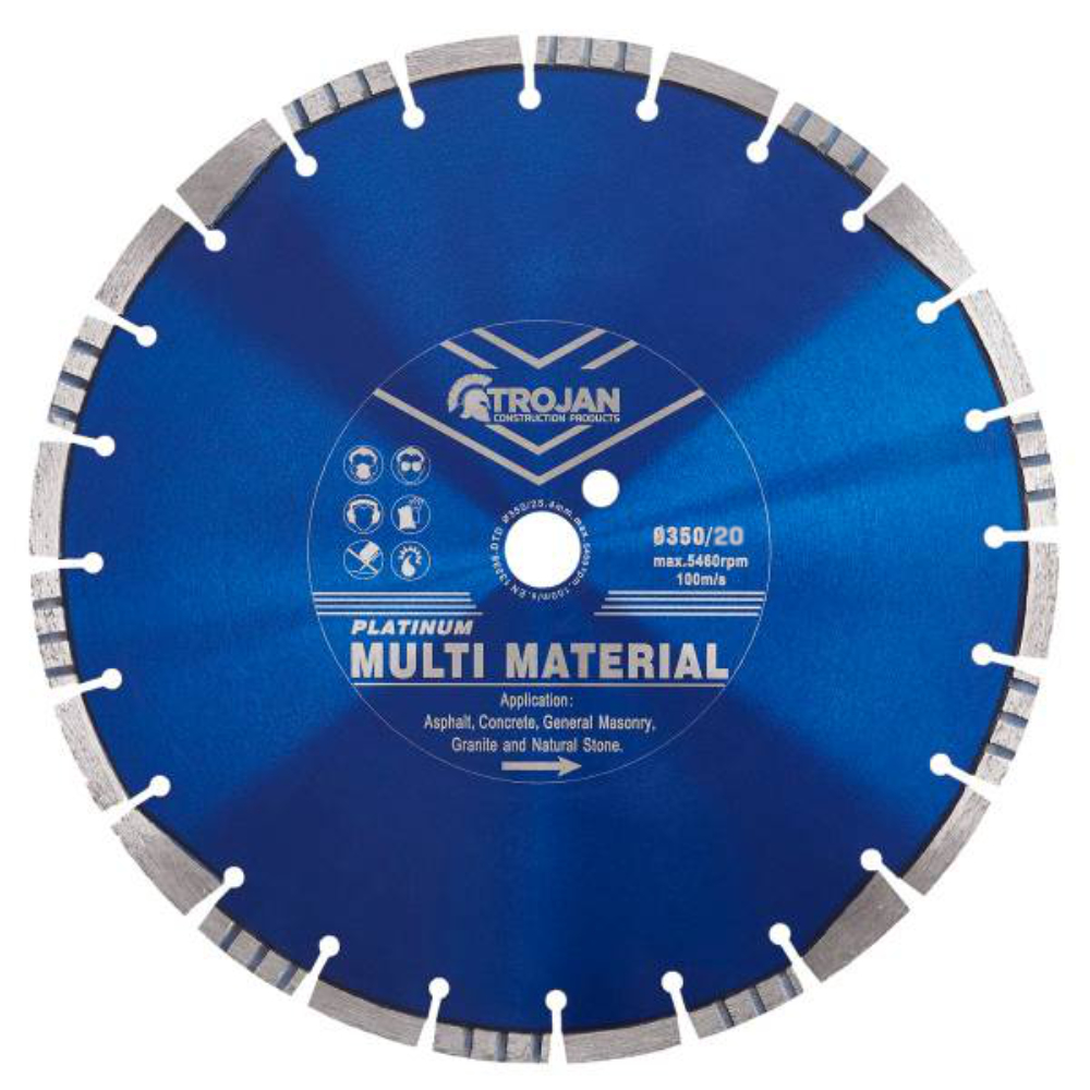 Trojan Platinum Multi-Material Diamond Blade