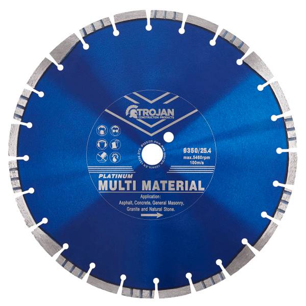 Trojan Platinum Multi-Material Diamond Blade