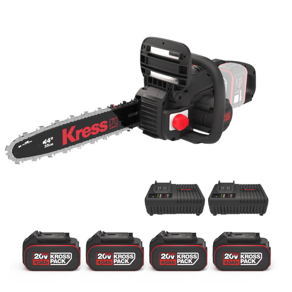 Kress KG346.9 40 V Chainsaw – 35 cm Bar