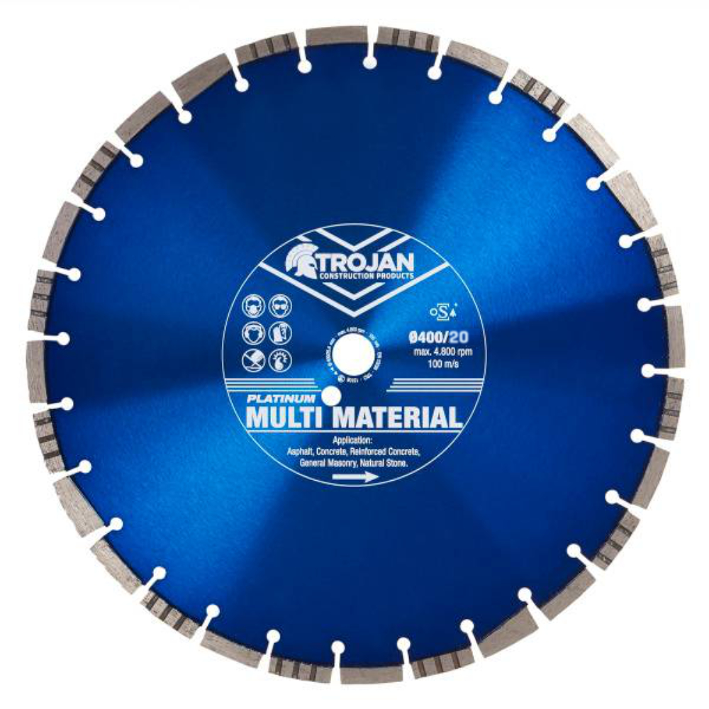 Trojan Platinum Multi-Material Diamond Blade