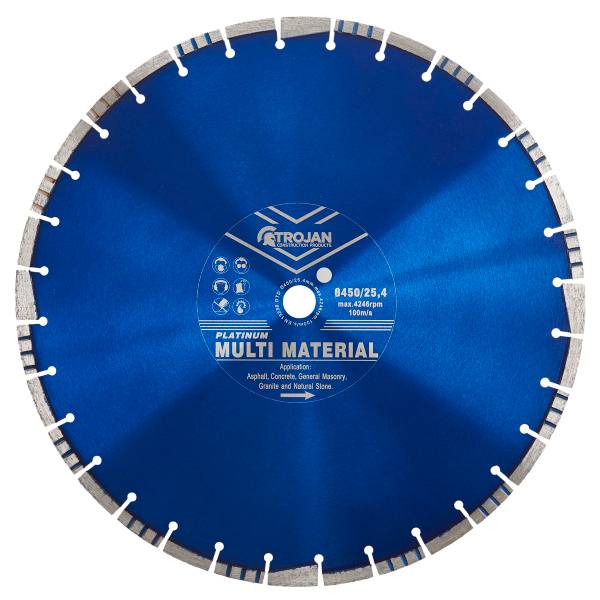 Trojan Platinum Multi-Material Diamond Blade