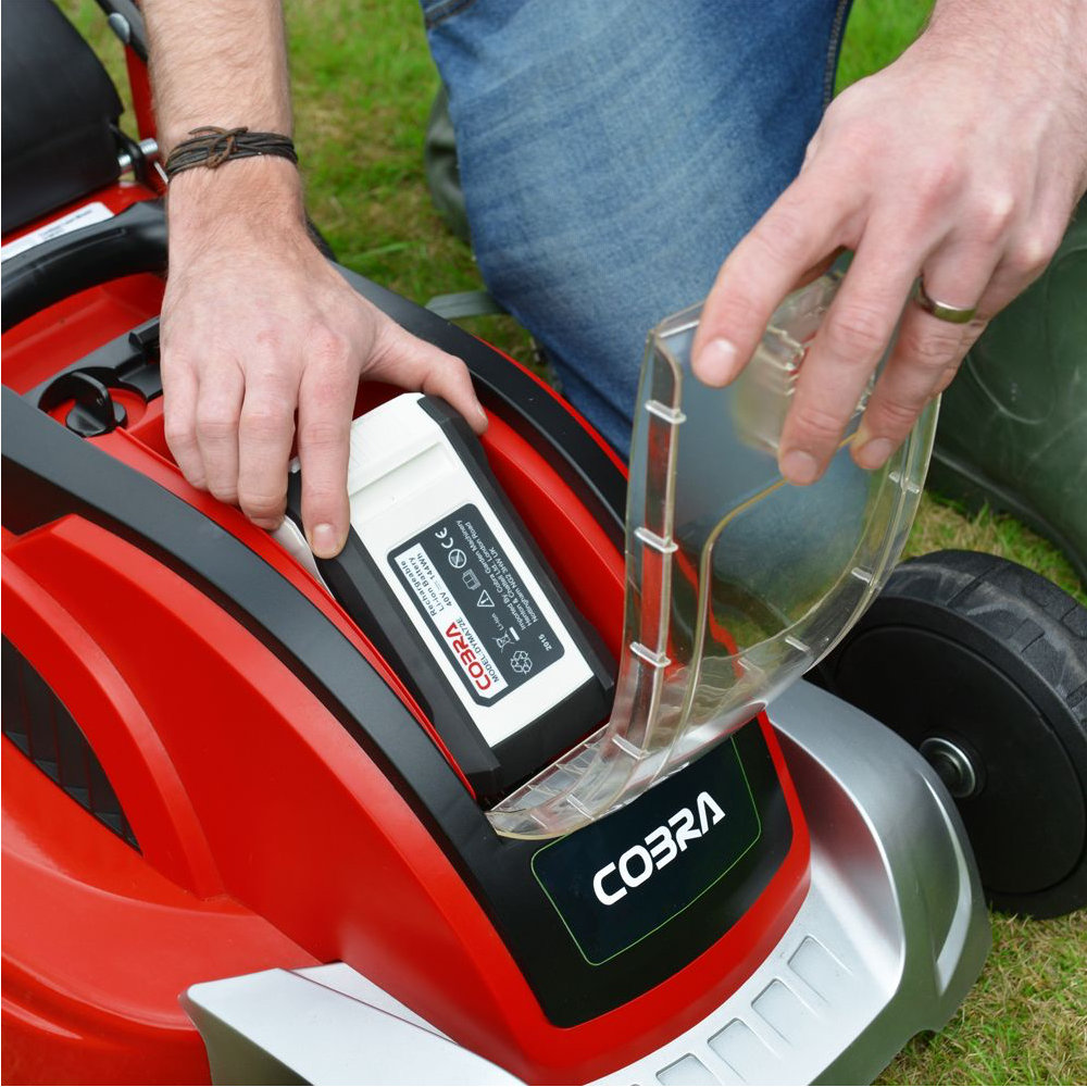 COBRA MX4140V 16" Lithium-ion 40V Cordless Lawnmower (with 4Ah Battery & Charger)