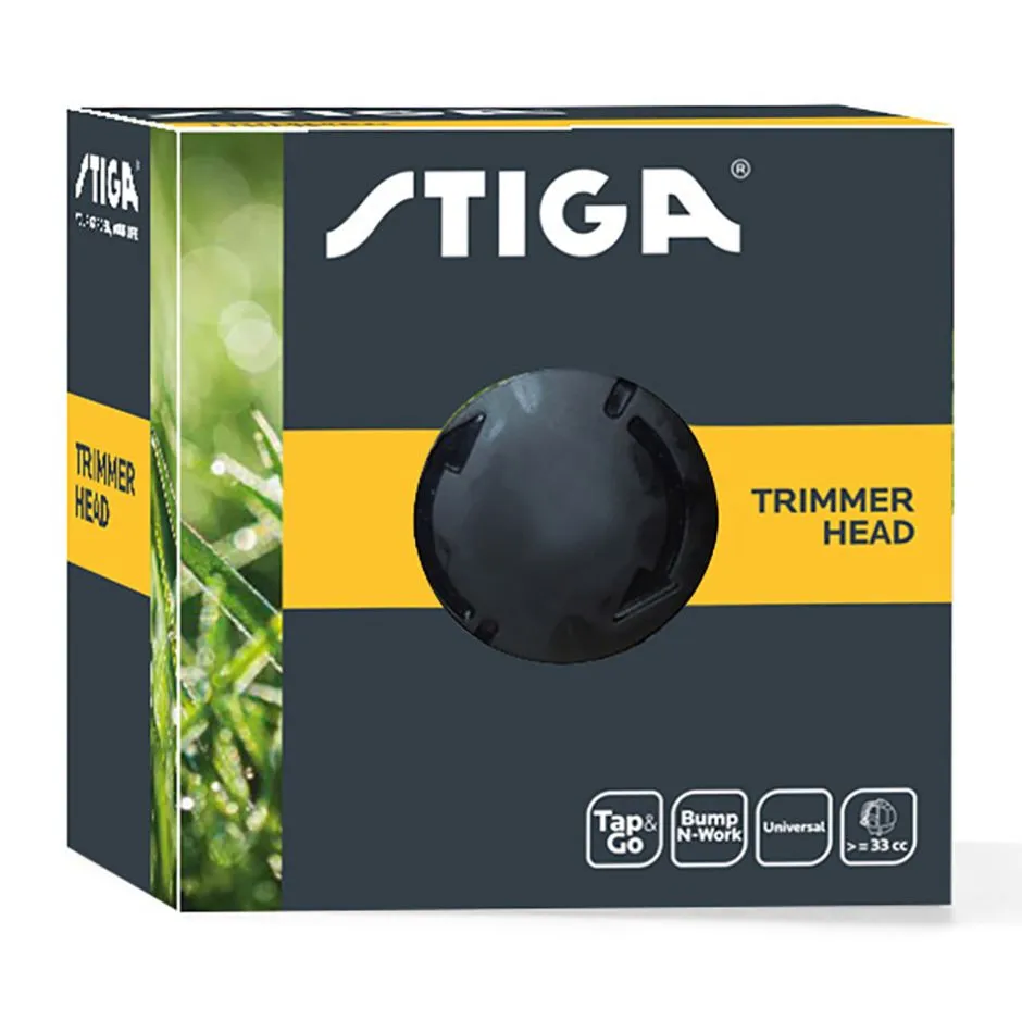 STIGA Tap-N-Go Nylon Double Line Head B&W M8 130mm