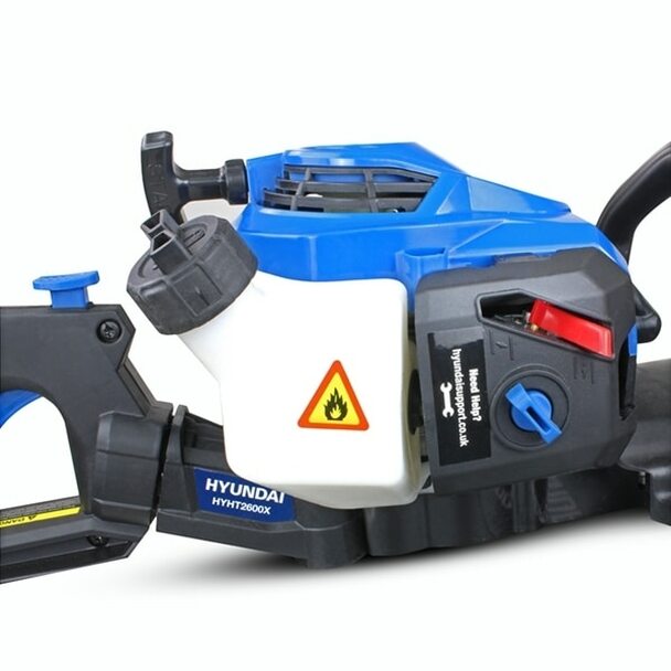 Hyundai HYHT2600X Petrol Hedge Trimmer/Pruner, 24" (60cm), Lightweight and Anti-Vibration