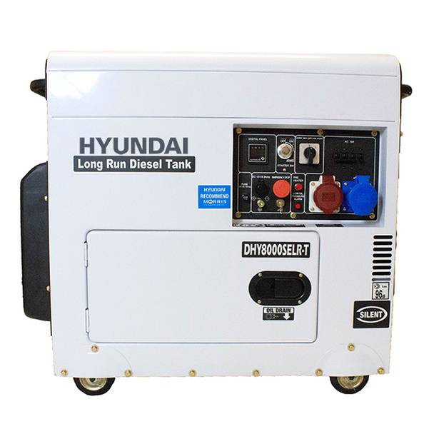 Hyundai 6kW Multi-Phase single and three phase Long Run Standby Diesel Generator DHY8000SELR-T