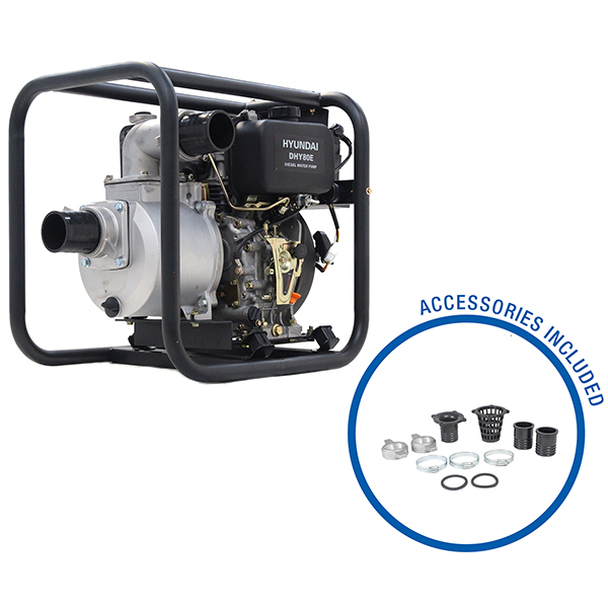 Hyundai Electric Start Diesel Water Pump 80mm DHY80E