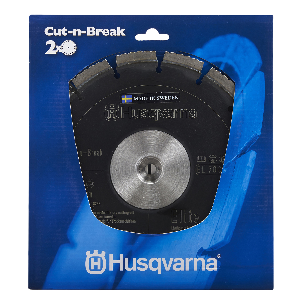 Husqvarna EL70 CNB Cut-n-Break Diamond Blades 2pc