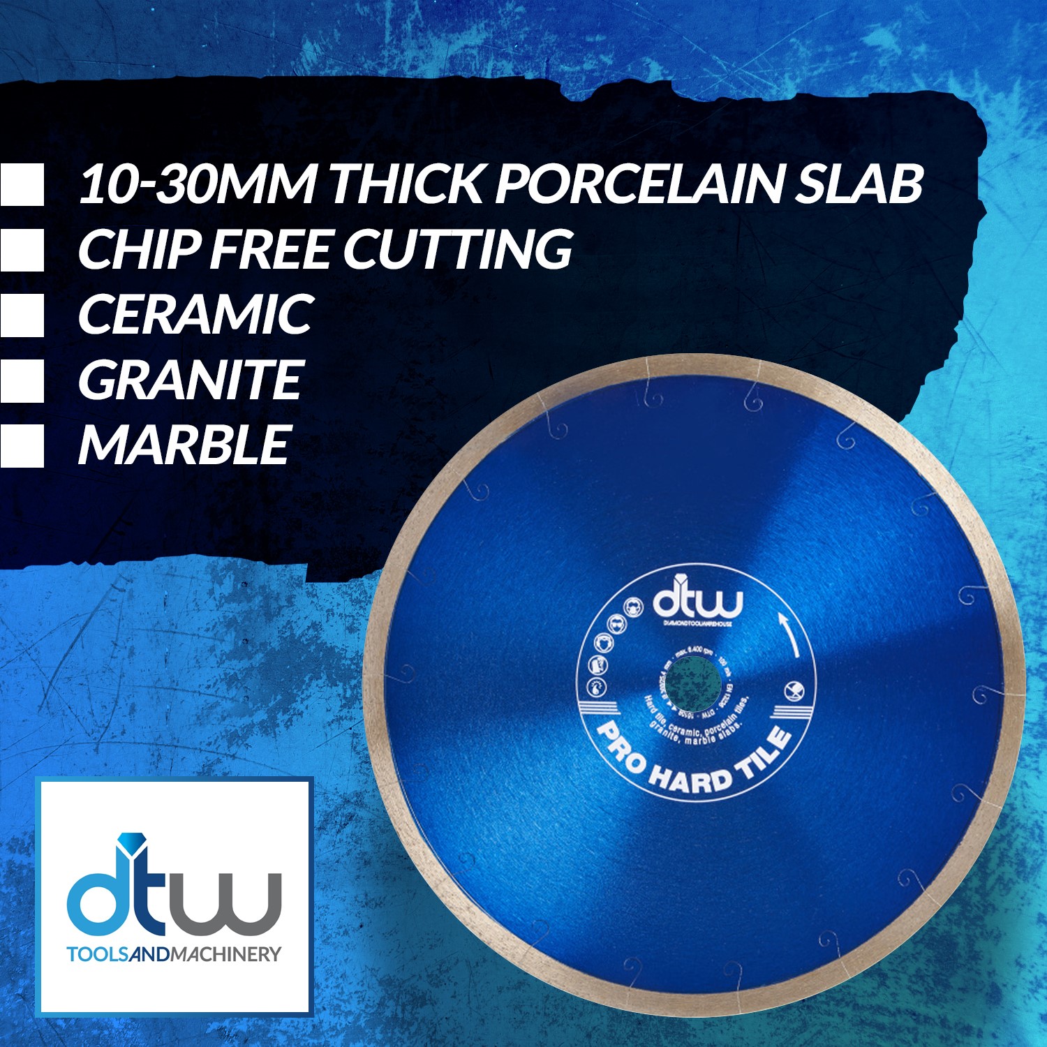 DTW Pro Hard Tile Saw Blades 300mm