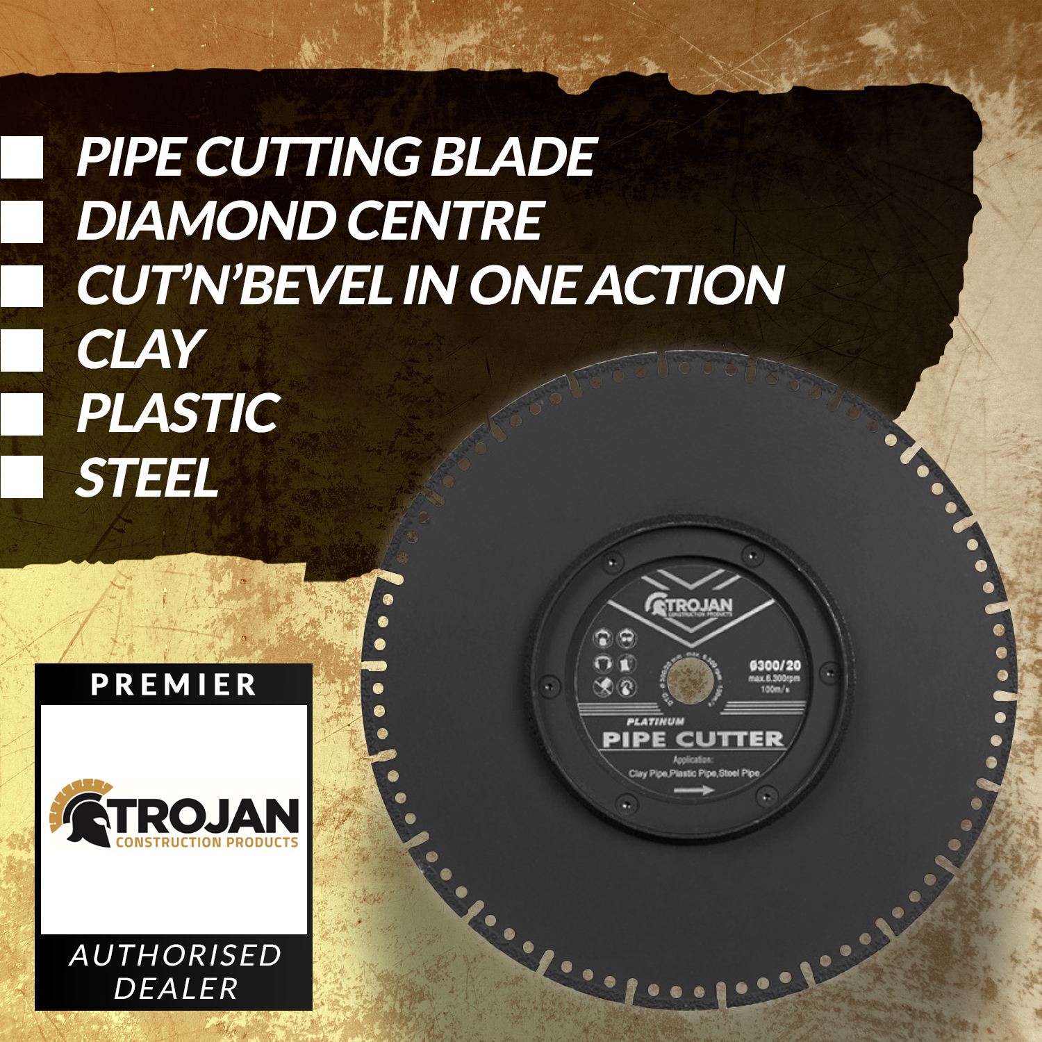 Trojan Platinum Pipe Cutter Blades