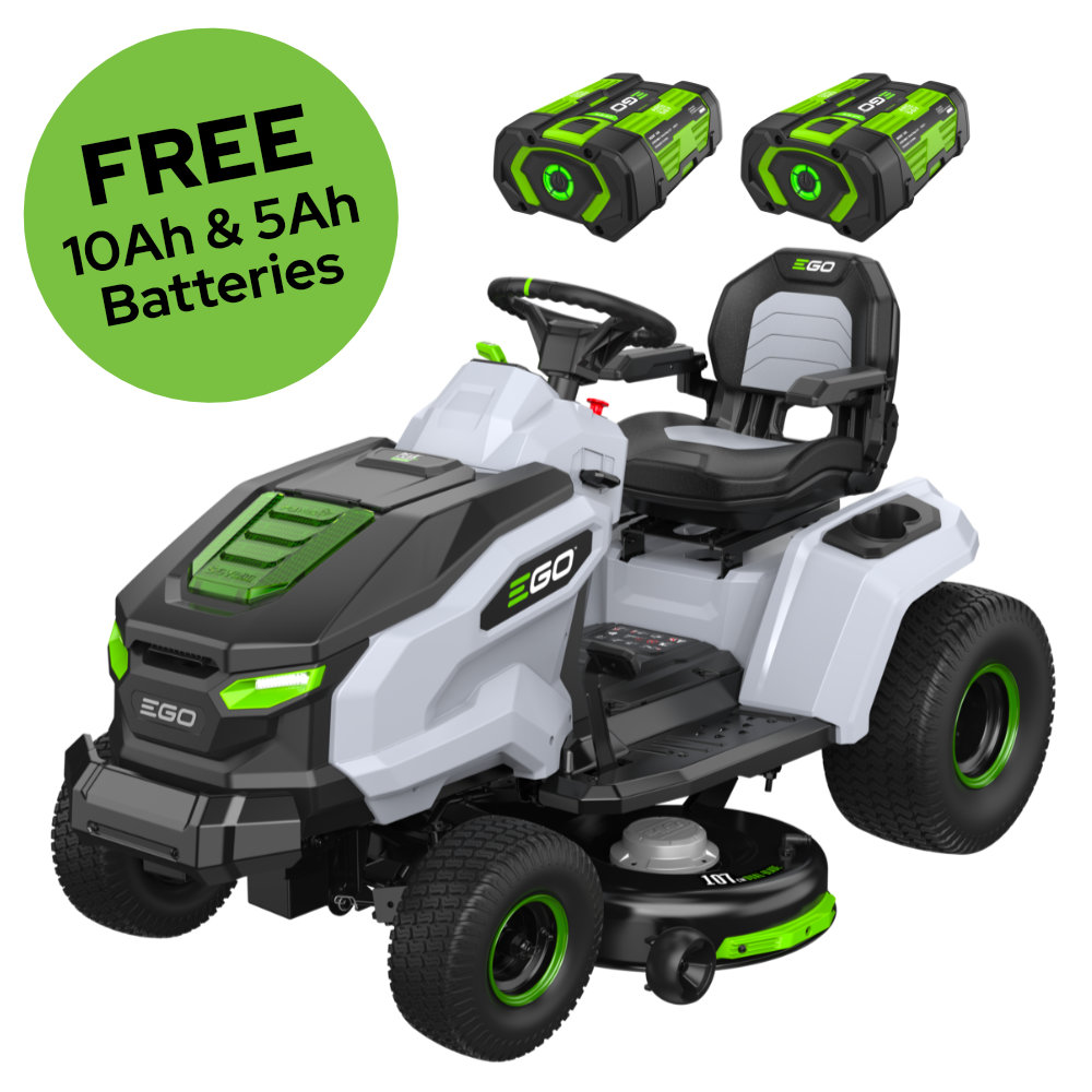EGO TR4201E 107CM Ride-On Side Discharge Tractor Mower