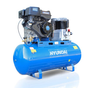 Hyundai HY140200PES 200L Litre Air Compressor, 29CFM/145psi, Twin Cylinder Belt Drive 14hp