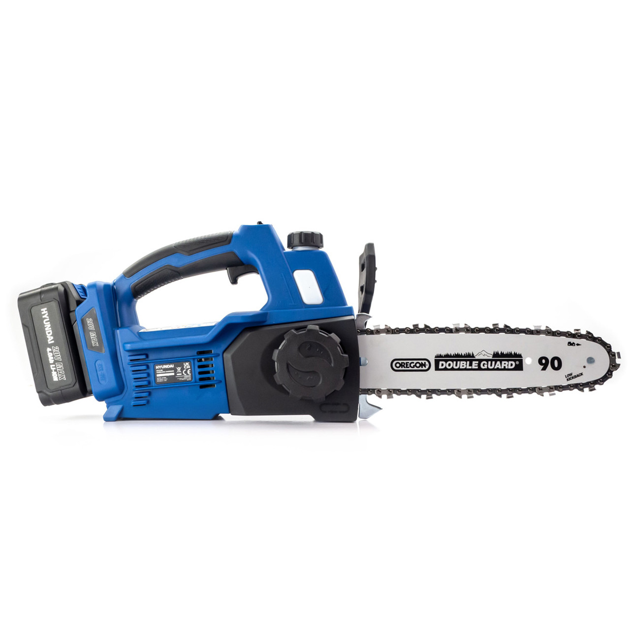 Hyundai Cordless 4Ah Chainsaw - 20v Lithium ion, Brushless | HY2190