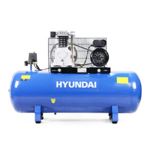 Hyundai HY3150S 150 Litre Air Compressor, 14CFM/145psi, Twin Cylinder, Belt Drive 3hp