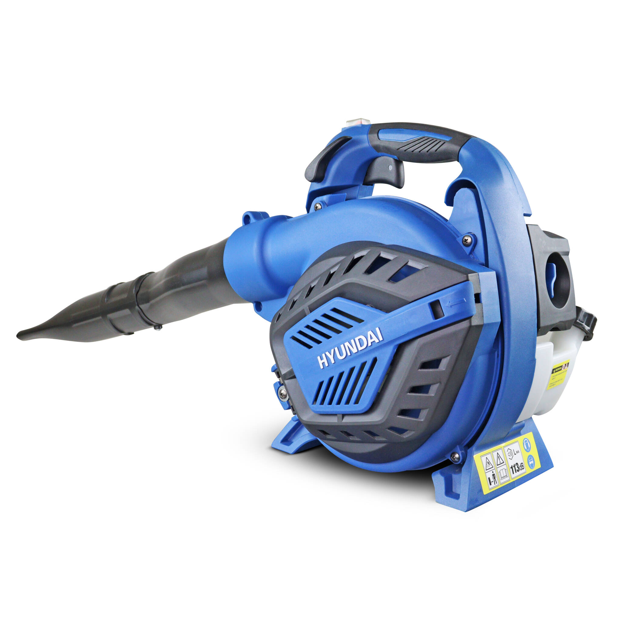 Hyundai HYBV2600X 26cc 2-Stroke 3-in-1 Petrol Leaf Blower, Garden Vac & Shredder, 157mph Air Speed, 40L Collection Bag