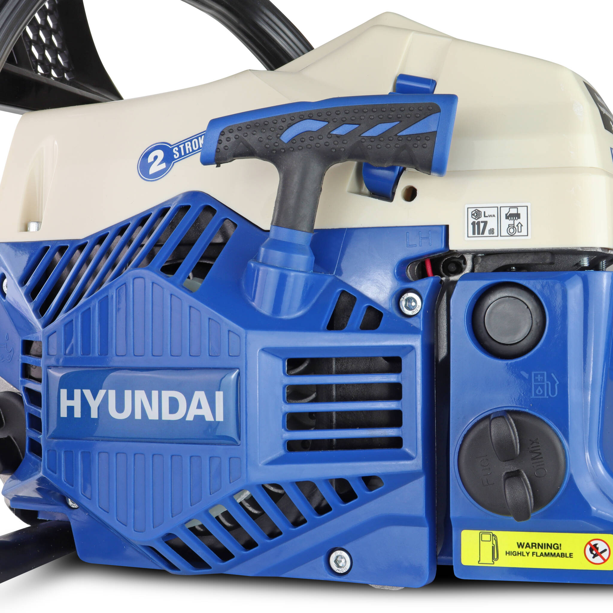 Hyundai HYC6200X 62cc 20” Petrol Chainsaw, 2-Stroke Easy-Start