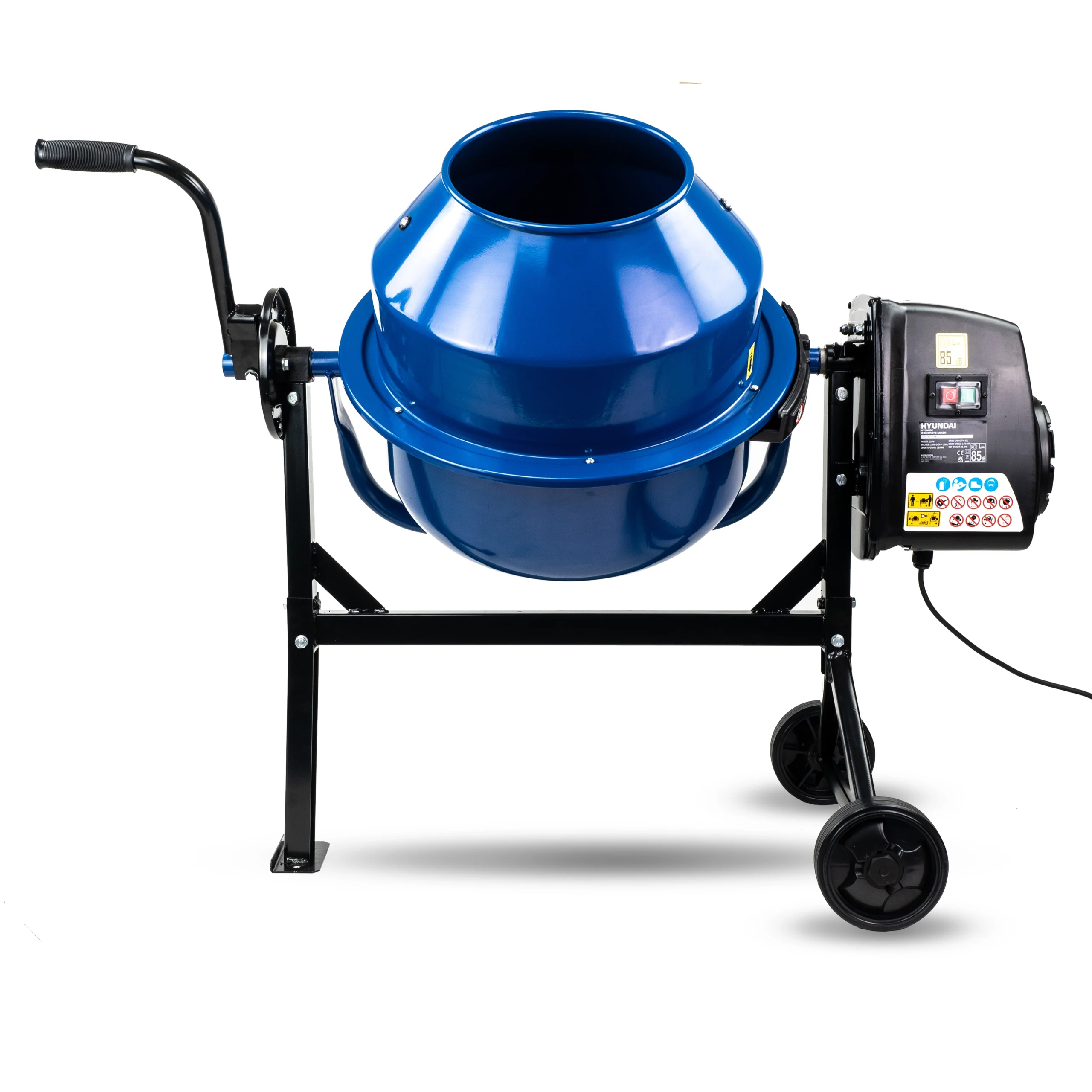 Hyundai 220W 63L Electric 230v Cement / Concrete Mixer | HYCM63E