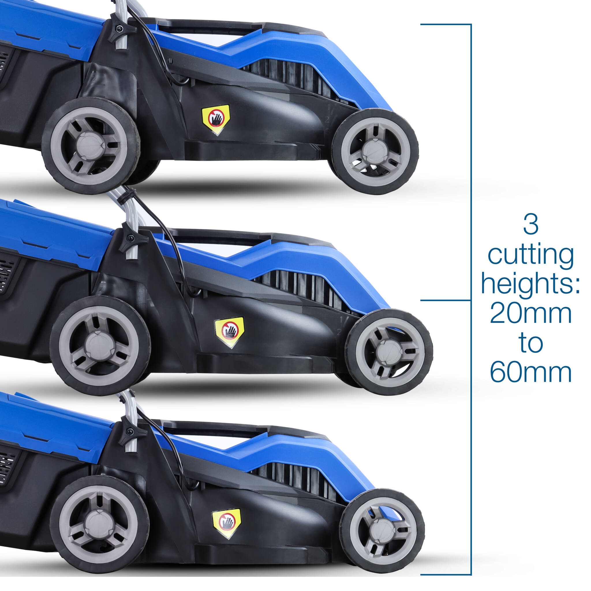 Hyundai HYM3300E 33cm Corded Electric 1200w/230v Roller Mulching Lawnmower