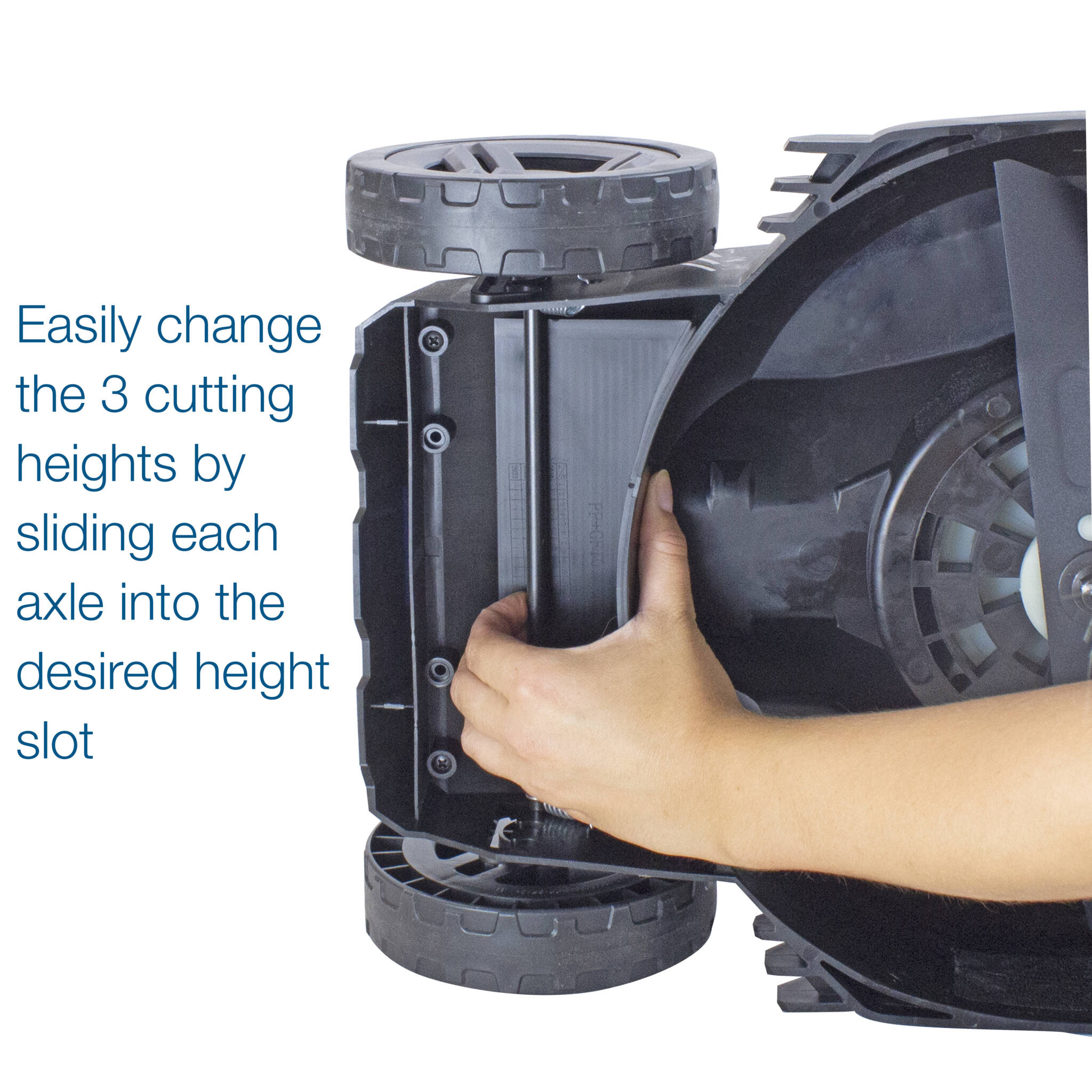 Hyundai HYM40LI330P 40V Lithium-Ion Cordless Battery Powered Roller Lawn Mower 33cm Cutting Width With Battery and Charger