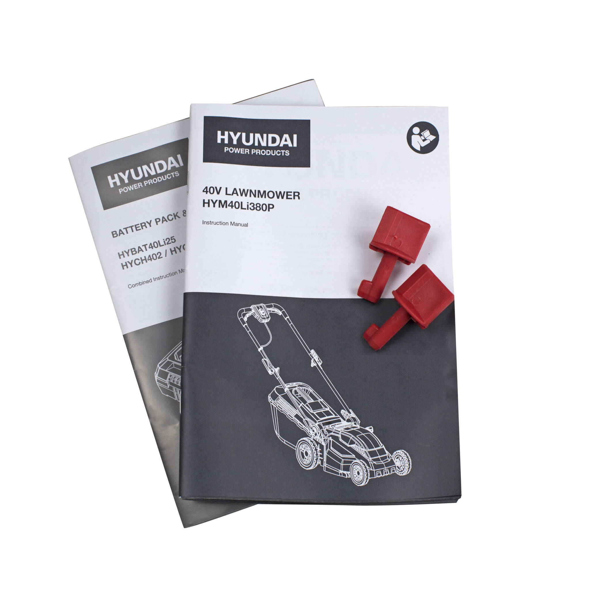 Hyundai HYM40LI380P 38cm Cordless 40v Lithium-Ion Battery Roller Lawnmower with Battery and Charger